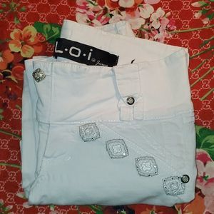 White Embellished Denim jeans